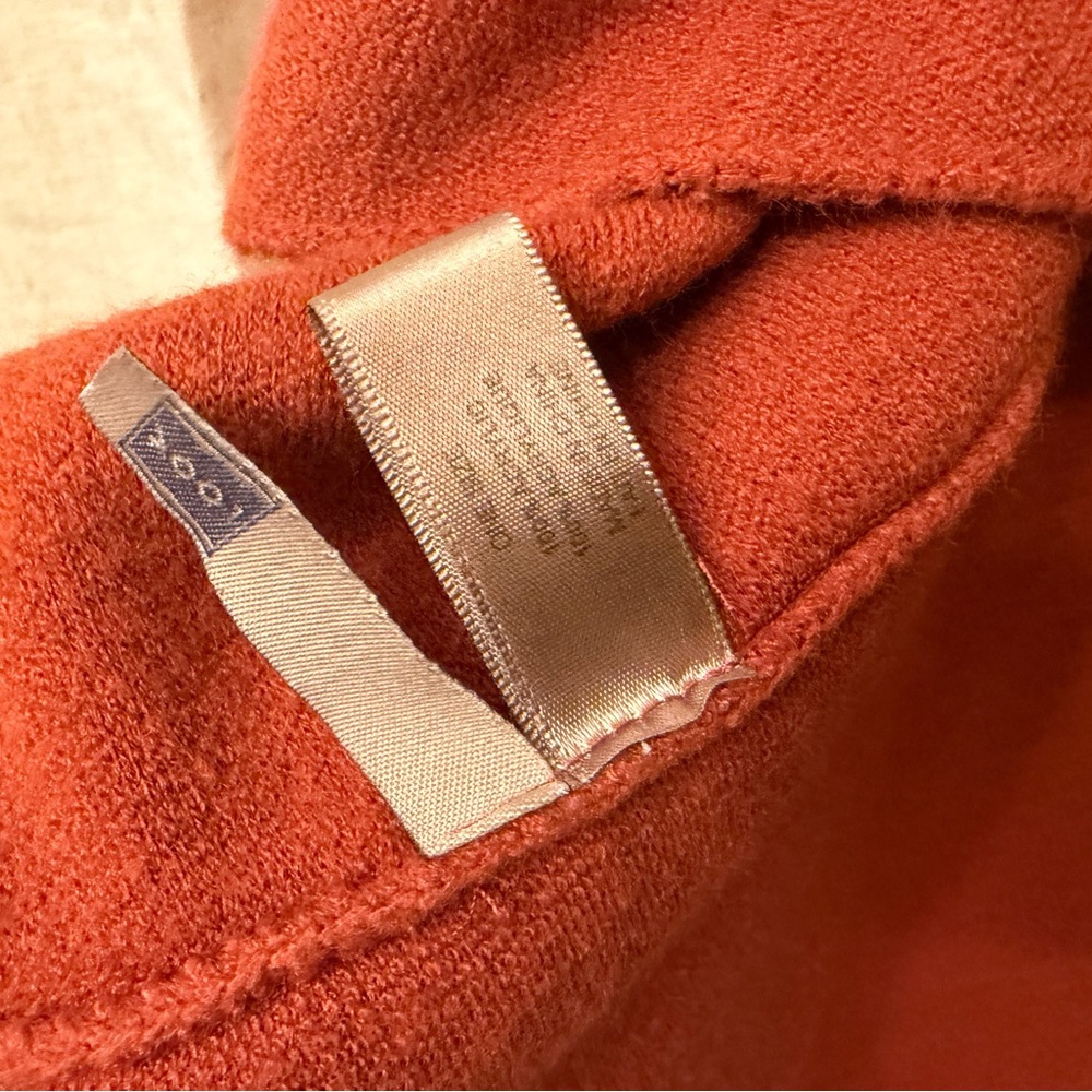Rust Orange Waterfall Cardigan Vest - Picture 2 of 2